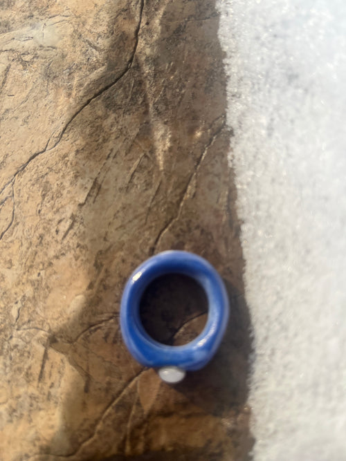 Bague bleu