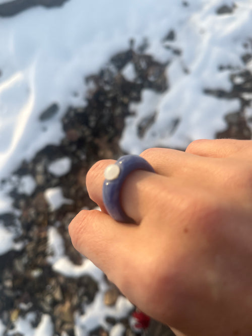 Bague bleu