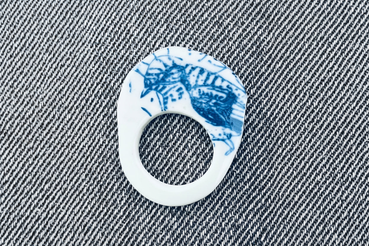 Bague l’oiseau bleu