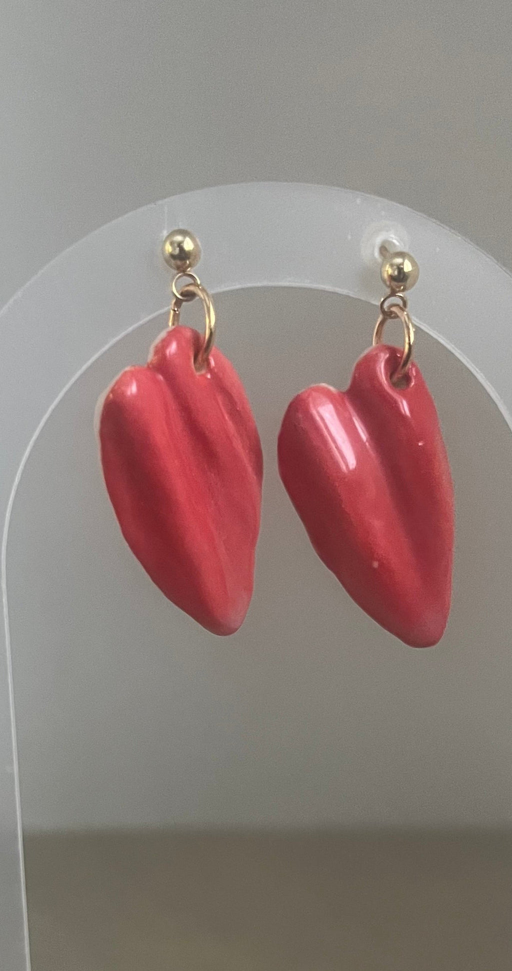 Cœur drapé rose rosé