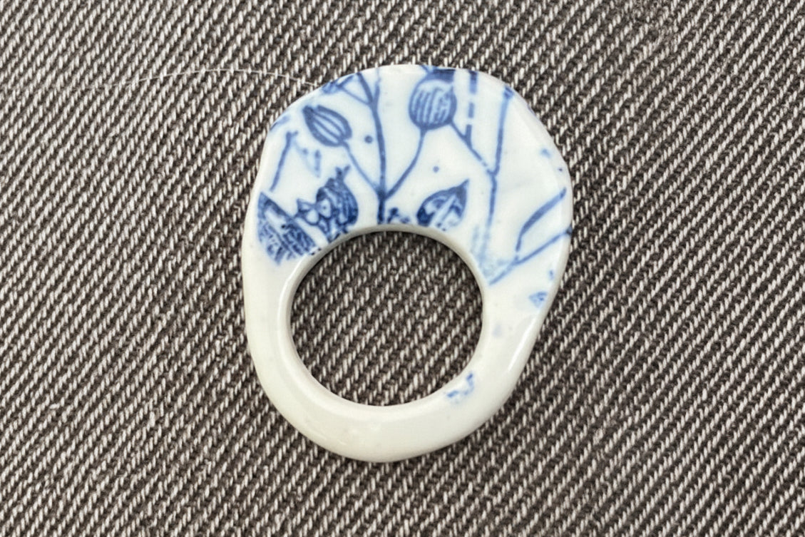 Bague l’oiseau bleu