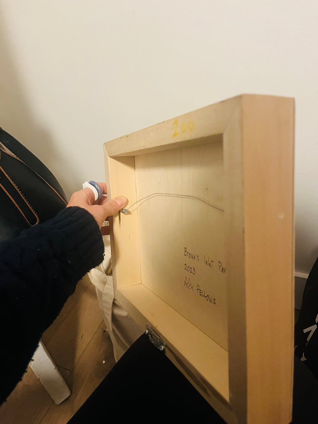 Aquarelle marché en plein air - Peinture originale