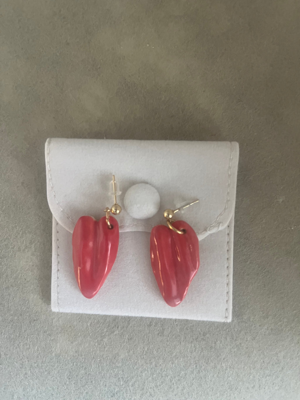 Cœur drapé rose rosé