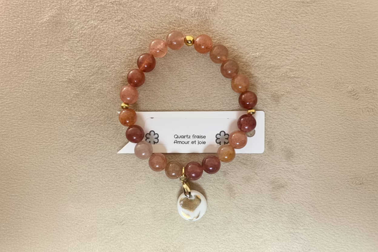 Quartz fraise: Pierre de l'amour et de la joie