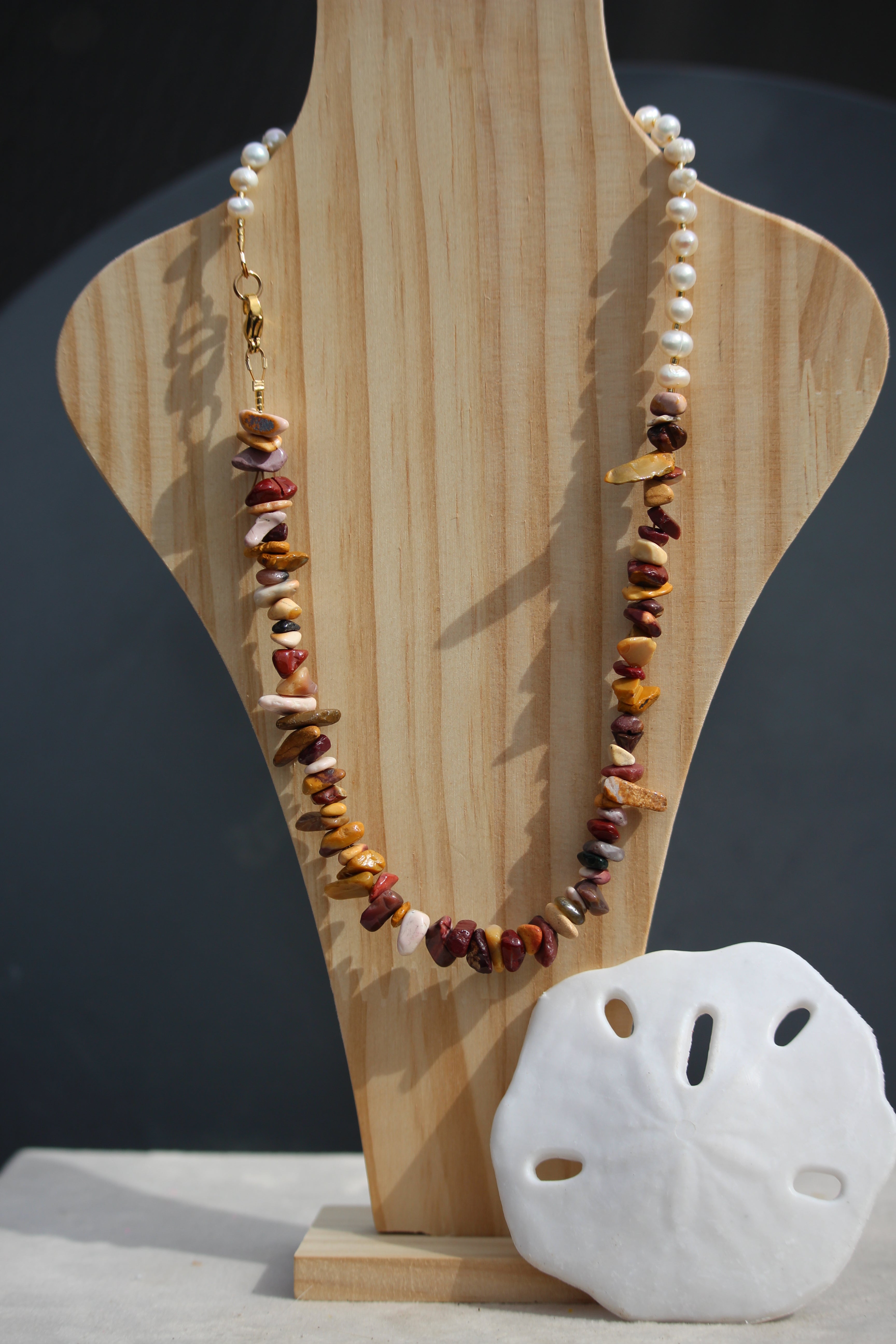 Collier en Perles et Mookaïte